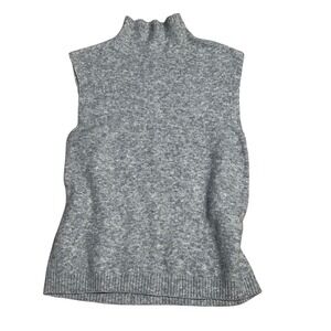 Abercrombie Merino Wool Mock Neck Sweater tank Capsule Wardrobe Luxe Basic